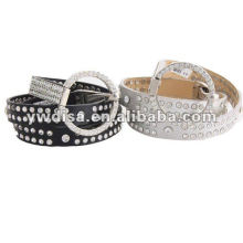 Women's PU Belt Women Western Rhinestone Belts